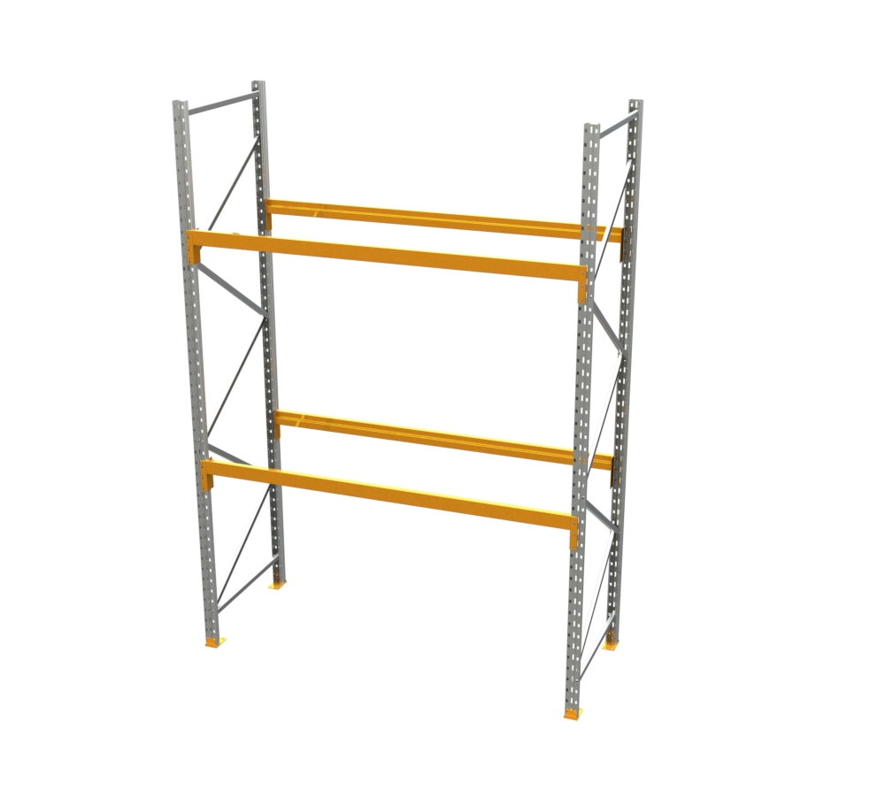 Racking - Starter Bay - 12' H x 8' W - with 2 Beam Levels