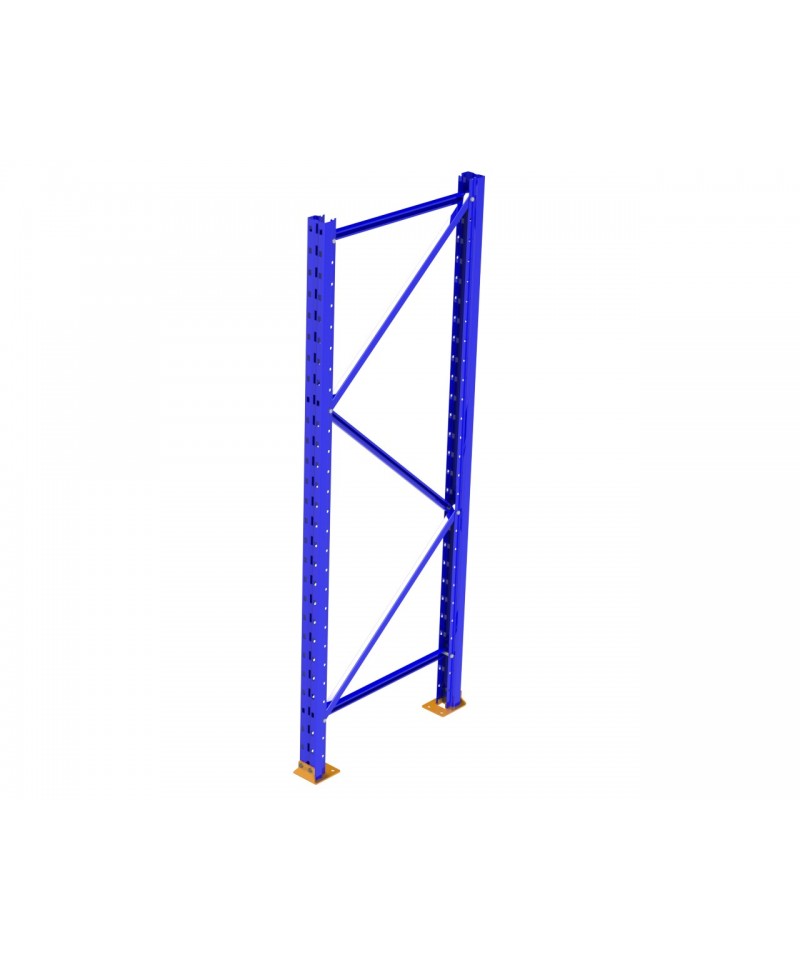 Racking Frame - Bolted - New - RR Punch - 42" D x 192" H, Mercury Blue