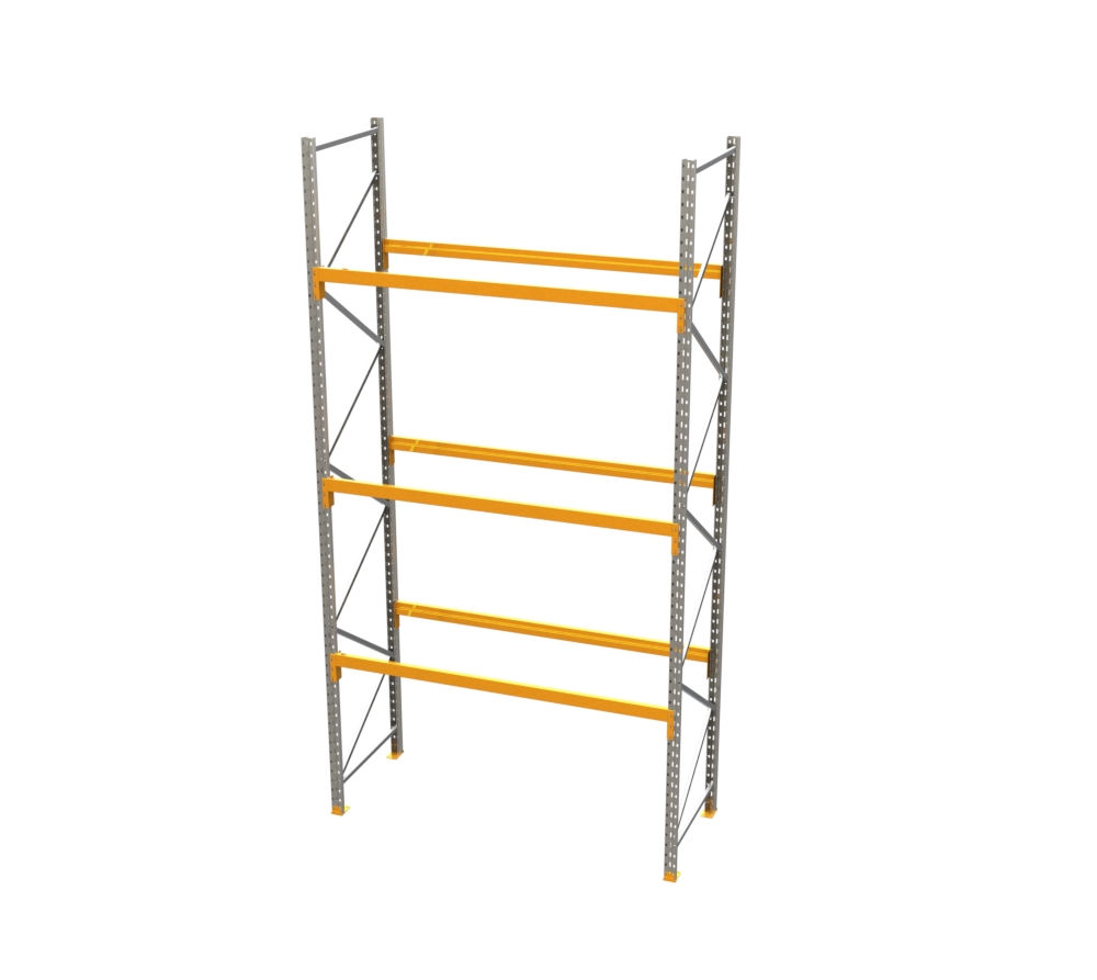 Racking - Starter Bay - 16' H x 8' W - with 3 Beam Levels 